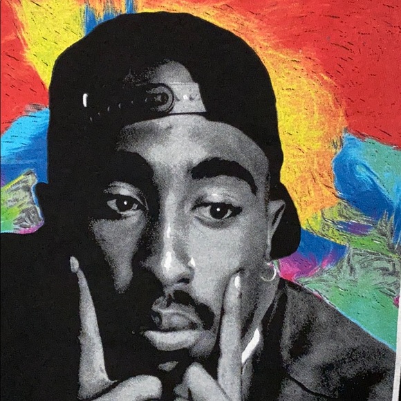Black Tupac Poetic Justice Tee Medium - Picture 2 of 7